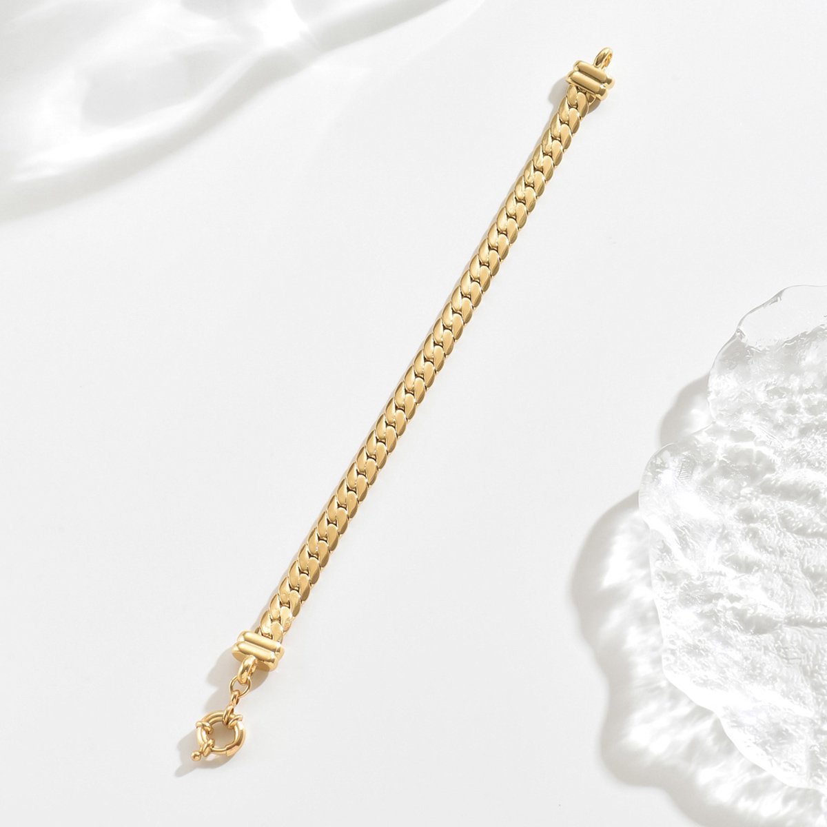 Classic Gold-Plated Chain Bracelet  Minimalist Style For Everyday Elegance