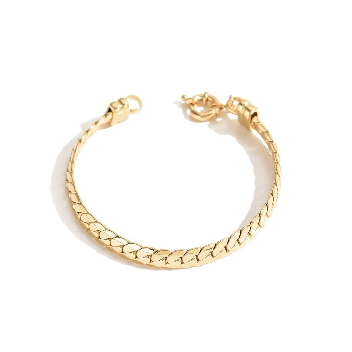 Classic Gold-Plated Chain Bracelet  Minimalist Style For Everyday Elegance